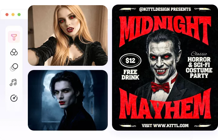 Perfect for Halloween, Cosplay, Social Media, etc